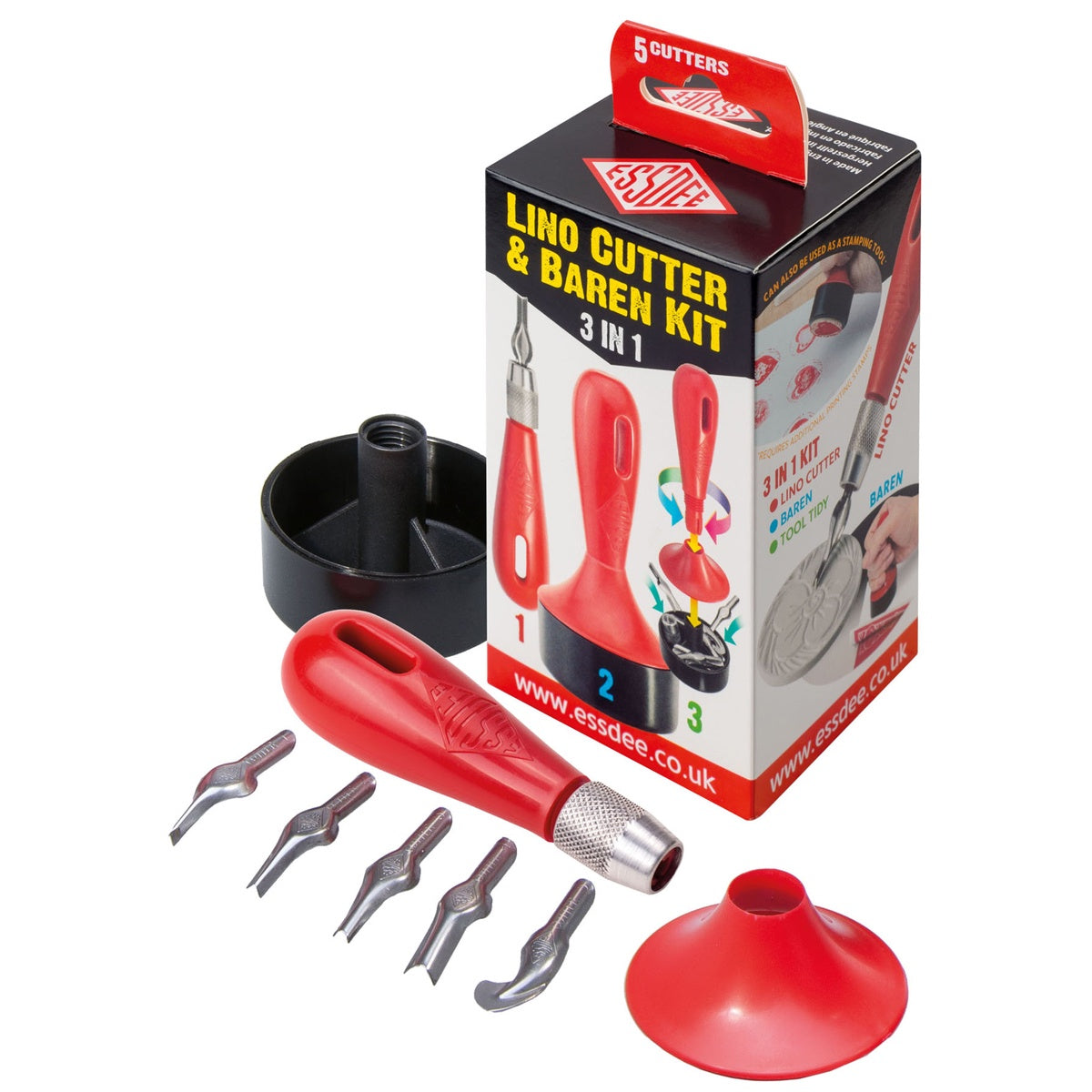 Essdee Lino Cutter & Baren Kit -3 in 1