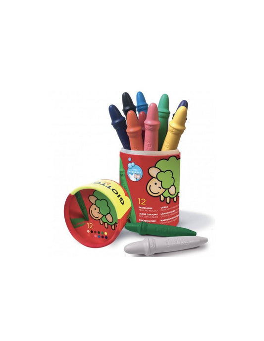 Giotto Be-Be Large Crayon Pot 12 pce