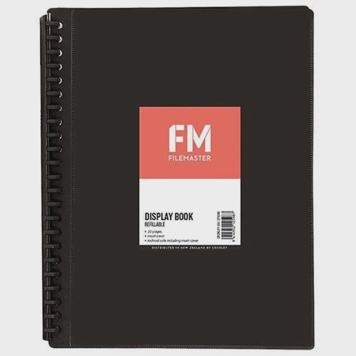 FM Display Book Insert Cover 20 Page/Black