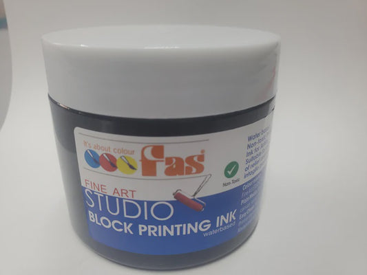 FAS Studio Block Printing Ink 120ml - Black