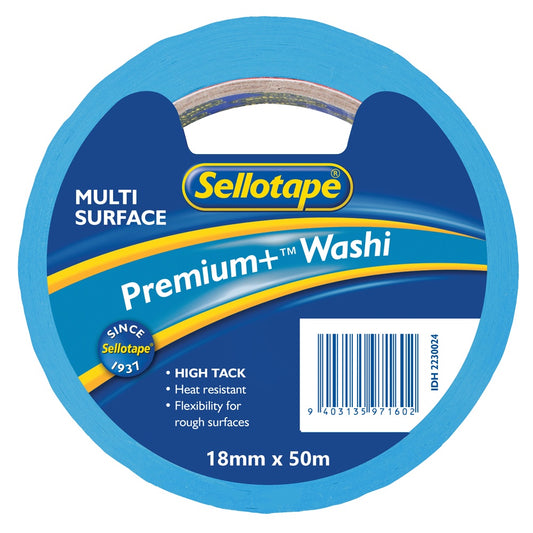 Sellotape Washi Premium+multi 18mm x 50m