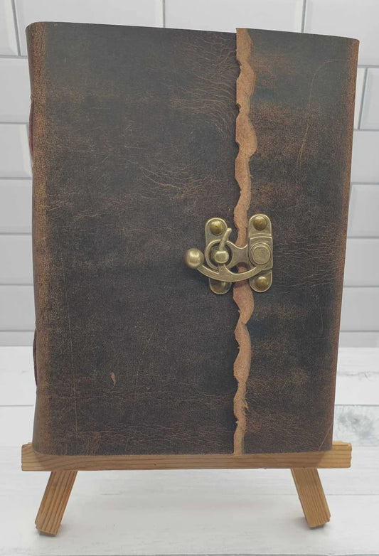 Leather Journal 6''x8'' brown Clasp