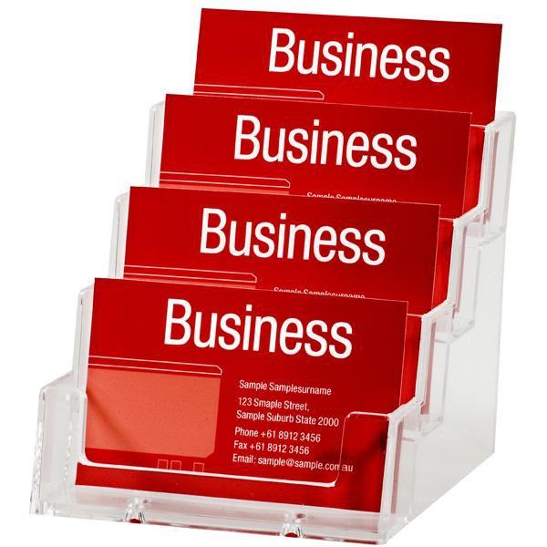 Business Card Holder X4 Plastic