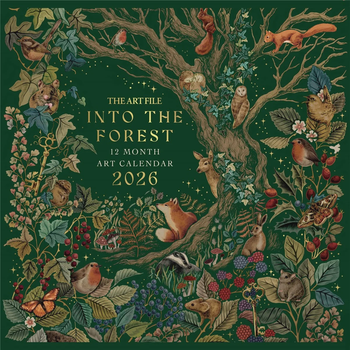 2027 Art File Wall Calendar: Into The Forest