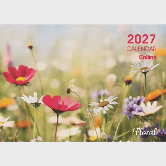 Collins Wall Calendar A4 NZ Floral
