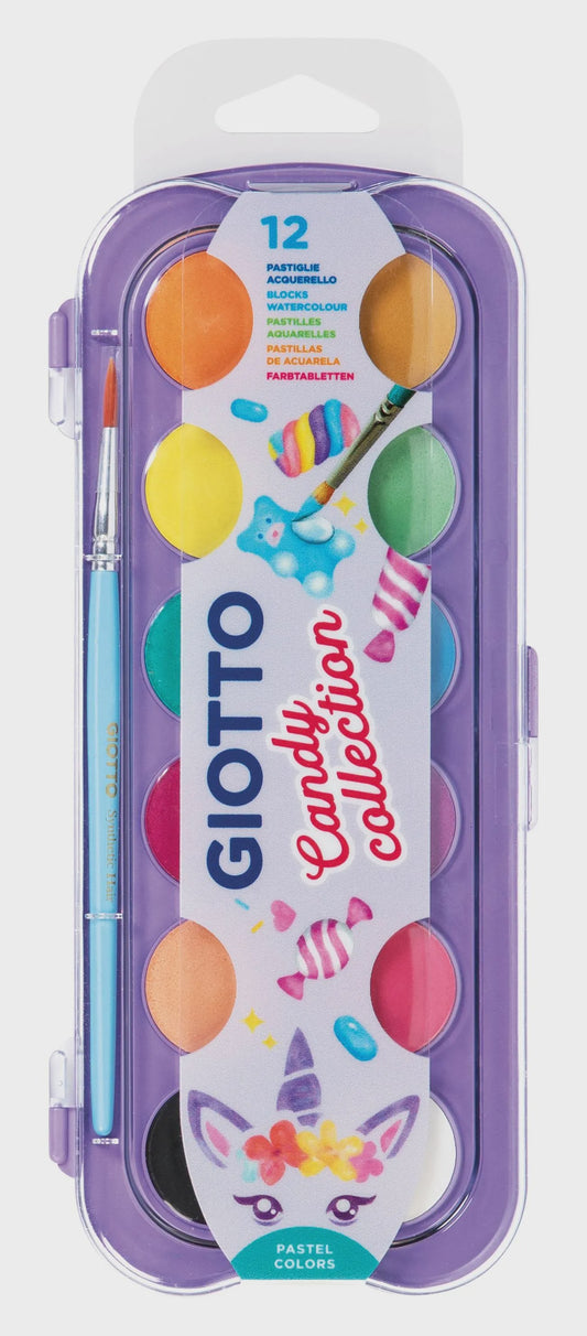 Giotto Candy Col Watercolours 12 set