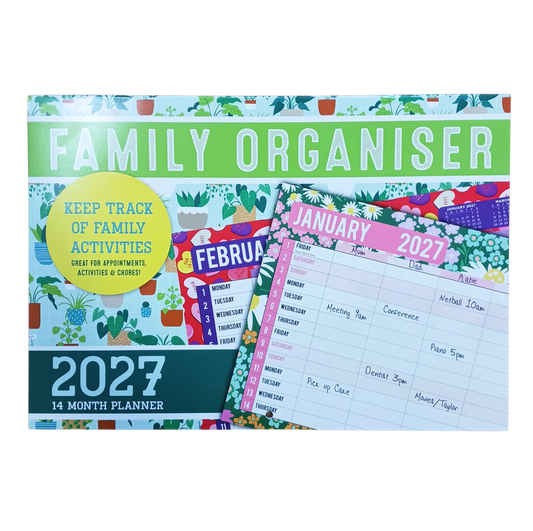 Calendar Rectangle Family Organiser 2027