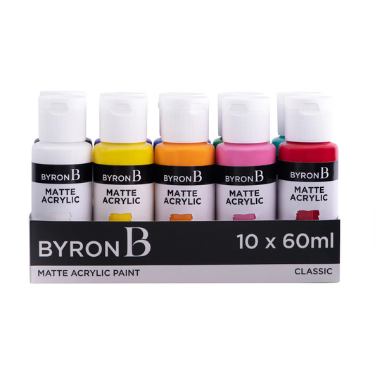 Jasart Byron Acrylic Paint 59ml Classic set of 10