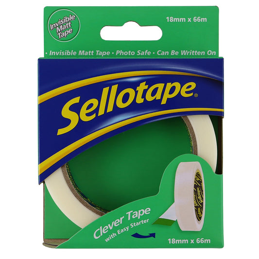 Sellotape clever tape 18mm x 66mt