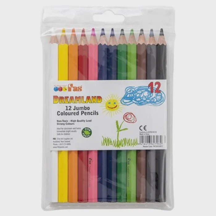 Fas Jumbo Colour Pencil 12 Set
