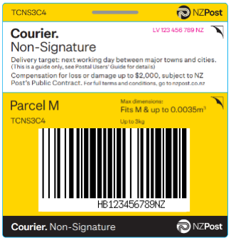Prepaid Courier Ticket