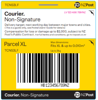 Prepaid Courier Ticket