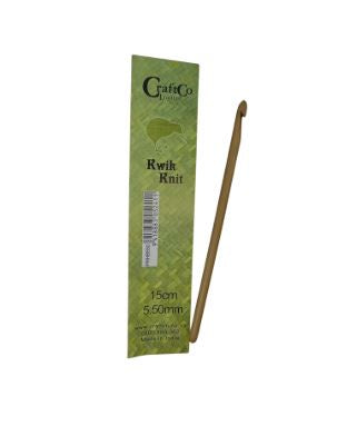 Bamboo Crochet Hook  5.50mm 15cm
