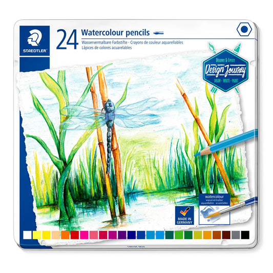 Watercolour Pencil Tin 24 Pce