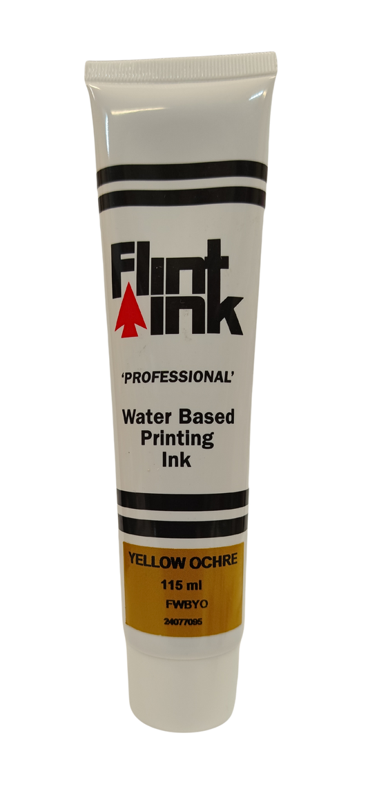 Flint Water Based Printing Ink 115ml -Yellow Ochre