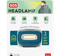 Headlamp/Headlight Torch/Light Hiking/Camping Petrol Blue