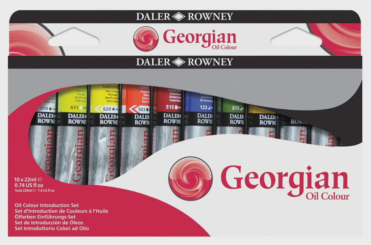 Daler Rowney Oil Colour Intro Set 10 x 22ml tubes