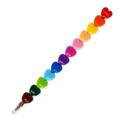 12 Stackable Crayons Dream In Colour - Heart