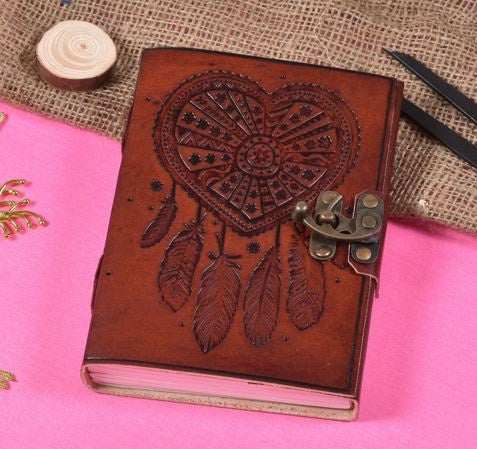 Leather Journal 5''x7'' Dreamcatcher