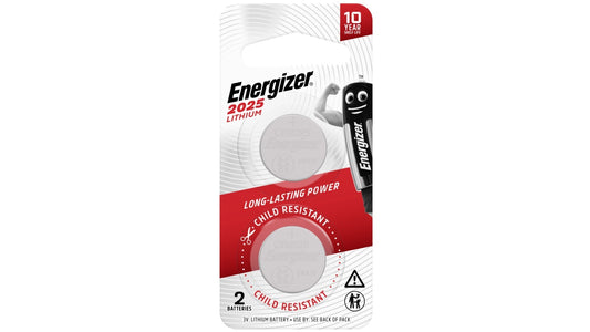 Energizer Lithium Batteries 3V 2025 2pk