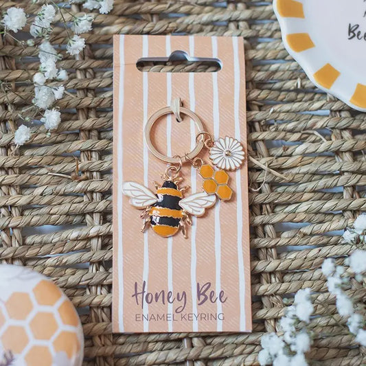 Honey Bee Keyring