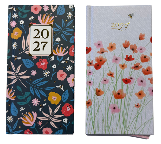 Diary Fashion Slim WTV Flower Blue 2027