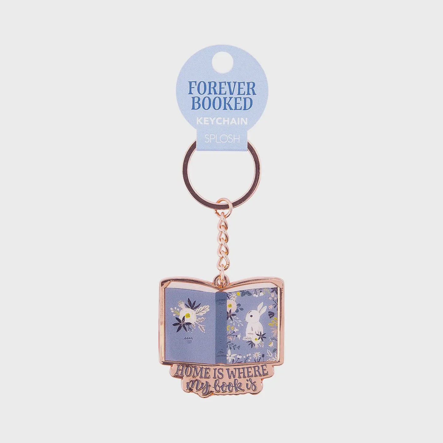 Forever Booked Home Keychain