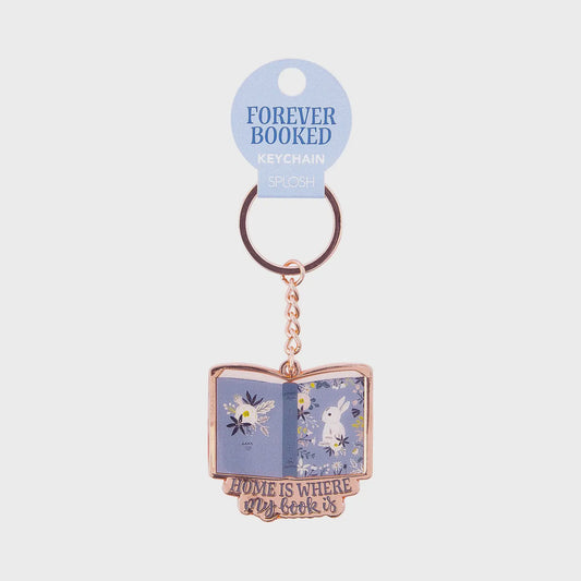 Forever Booked Home Keychain