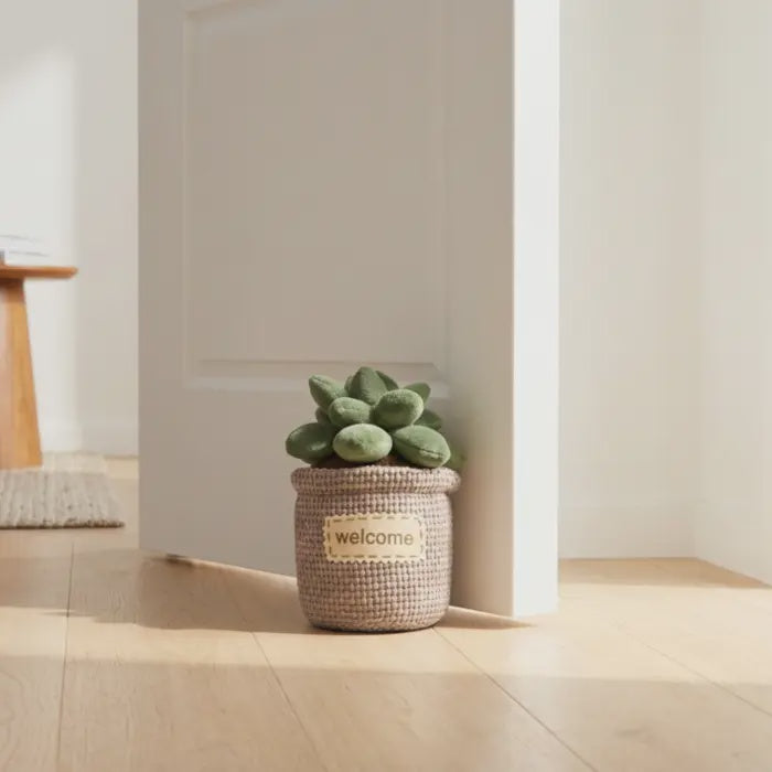 Whimsical Garden Cactus Doorstop