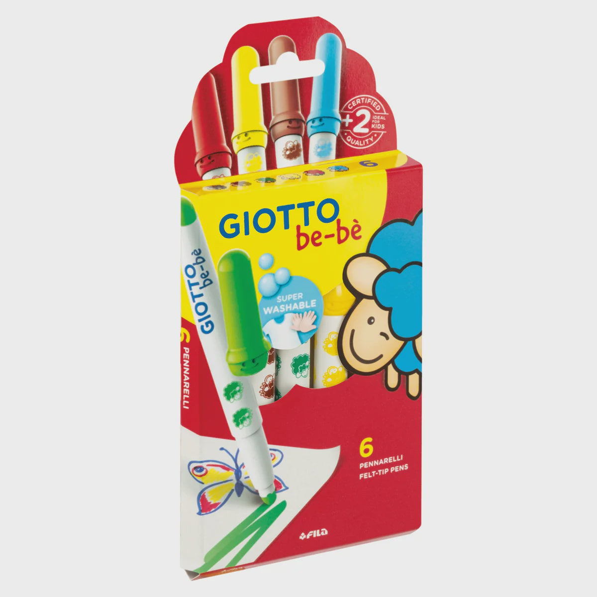 Giotto Be-Be Fibre Pens 6 Pack