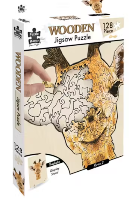 Wooden jigsaw 128p Giraffe