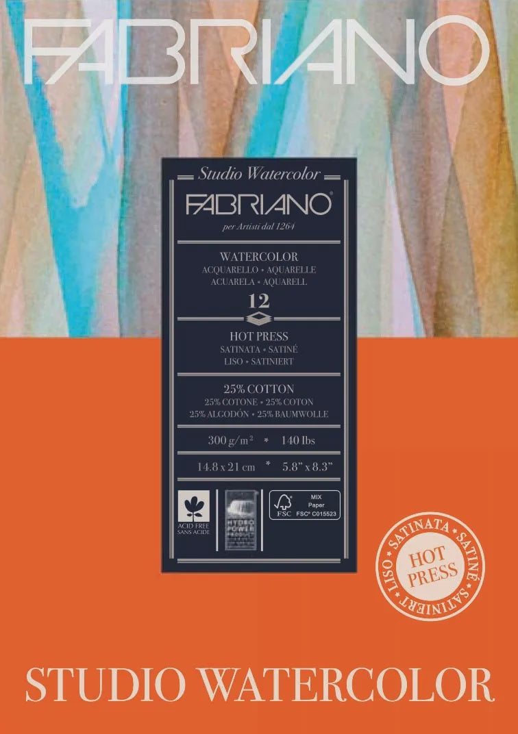 Fabriano Studio 300gsm A5 H/P 12 Sheets