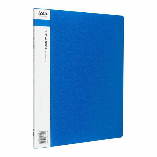 Icon Display Book 10 Pocket Blue