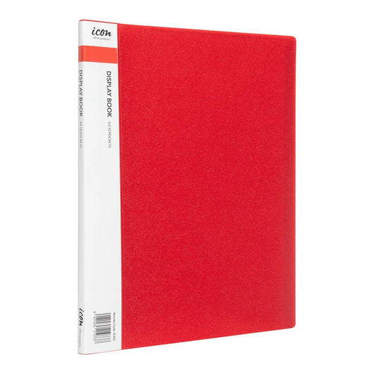 Icon Display Book Red 10 Pocket