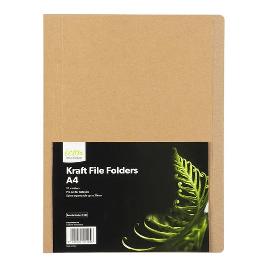 Icon Kraft File Folders 10Pk