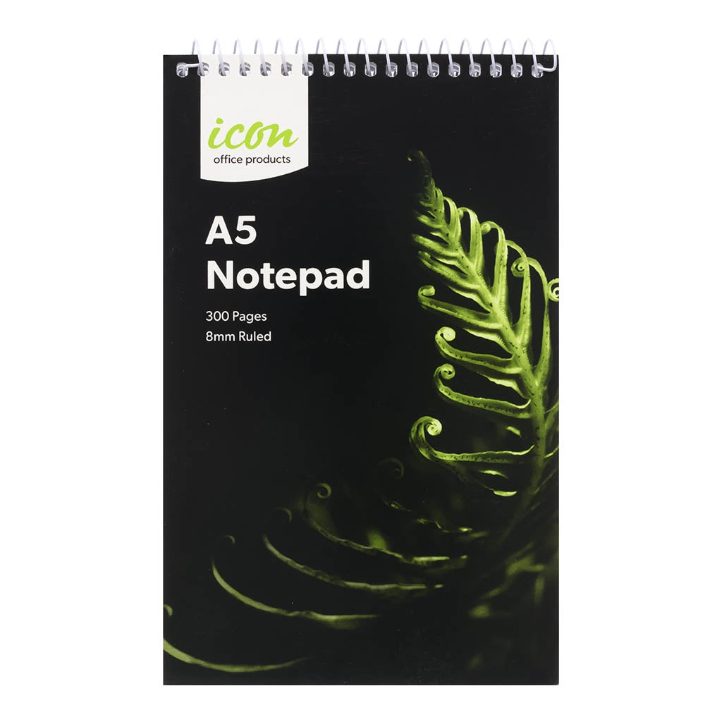 Icon Spiral Notepad Lined 127x204mm 300Pages