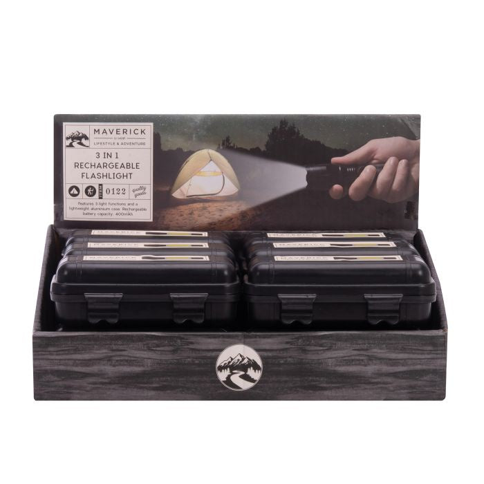 3 in 1 Rechargeable Flashlight