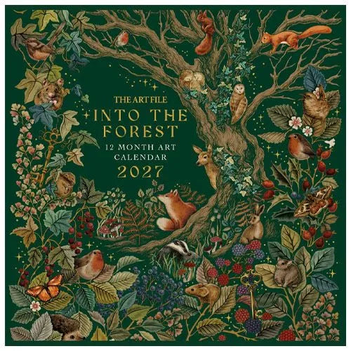 2027 Art File Wall Calendar: Into The Forest