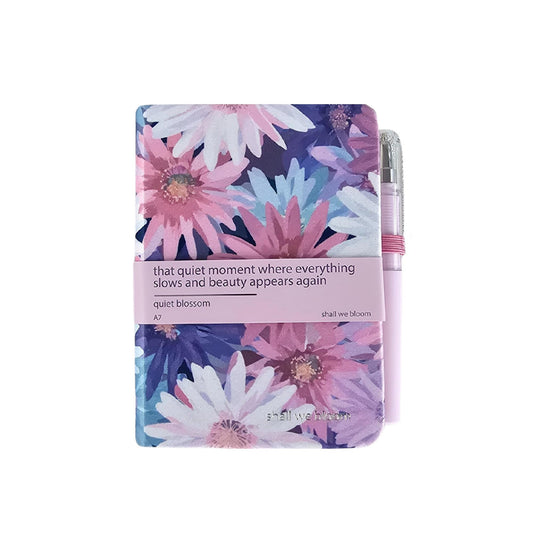 Journal A7 With Pen - Quiet Blossom