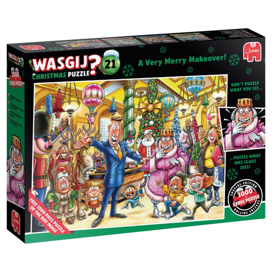 Wasgij 1000pc 2 in 1 Christmas#21 A Very Merry Makeover