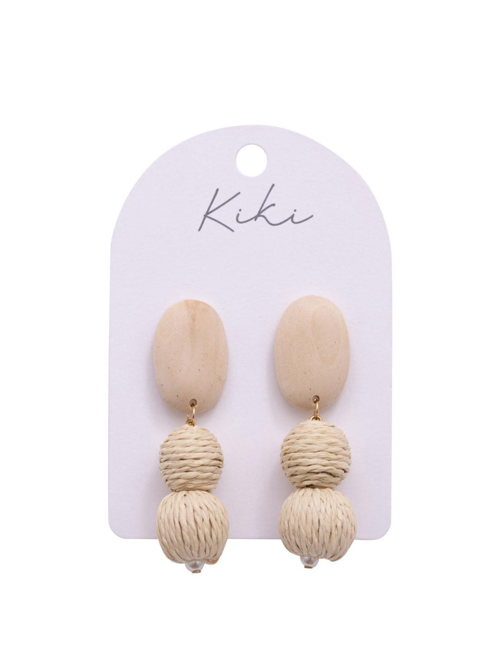 Kiki Raw Wood Earrings
