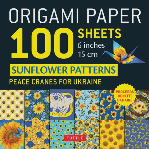 Origami Paper Sunflower Patterns 100 Sheets