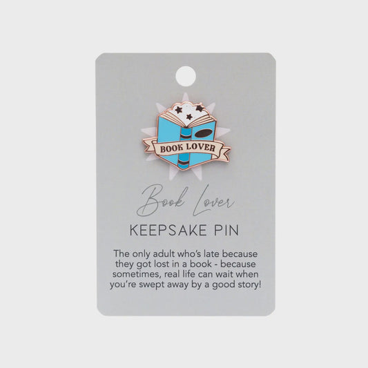 Book Lover Keepsake Pin