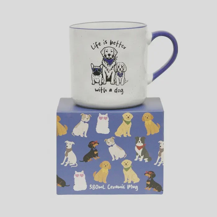 Loved By My Life Is Better With A Dog Mug