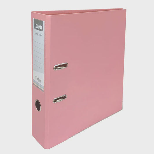 Ledah lever Arch Binder pastel Pink A4