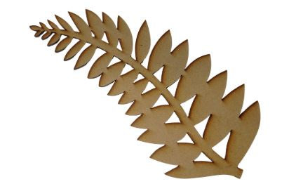 M.D.F 3mm Fern Large length 270mm x width 120mm