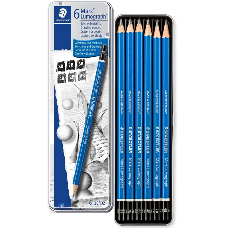 Pencil Staedtler Mars Lumograph  Tin6