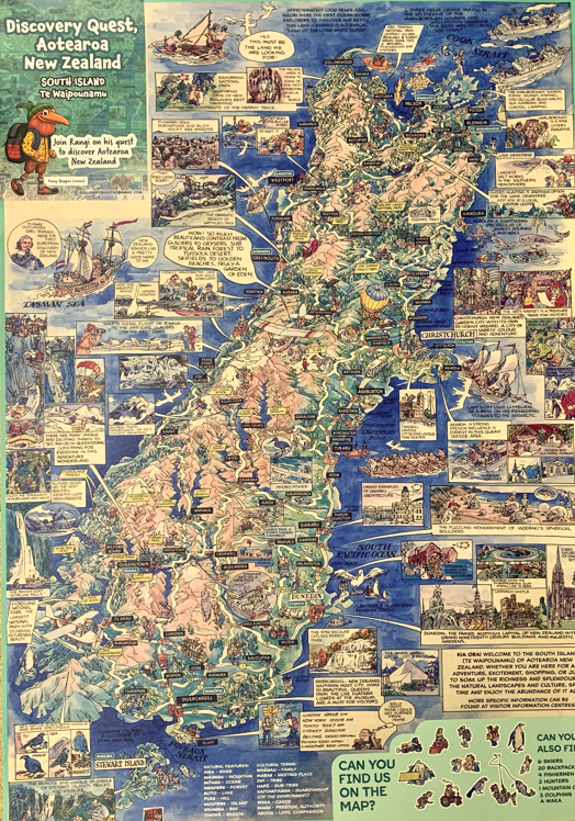 Discovery Quest Map Aotearoa NZ A3