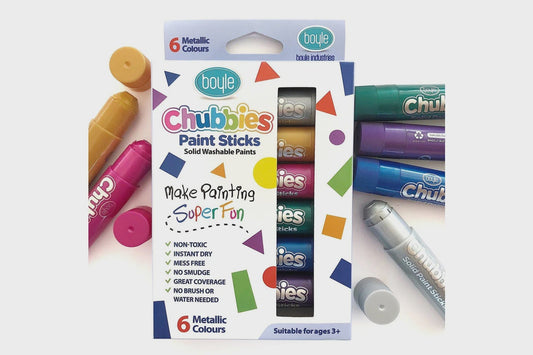 Boyle Chubbies Paint Sticks set 6 Metallics