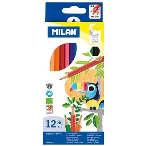 Milan Coloured Pencils 12Pk